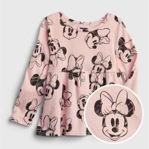 Baby GAP Disney Minnie Mouse Girls Size 18-24 months  pink black printed graphic